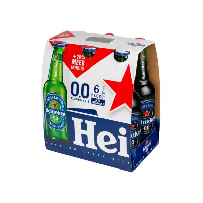 Heineken 0,0% 6-pak fles